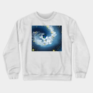 The World In His Hands Space Crewneck Sweatshirt